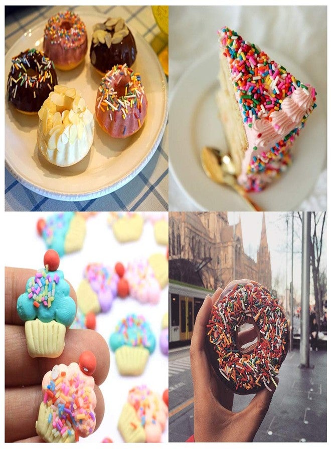 EHOPE Fake Sprinkles 220G Polymer Clay Slices Fake Candy Sprinkle Faux Sprinkles for Nail Art DIY Crafts Cake Phone (28 Styles) - Image 5